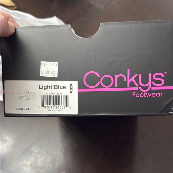 Corkys Blue Rhinestone Wedges - Picture 4 of 5